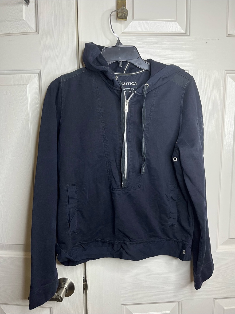 Nautica Navy Half-Zip Hooded Pullover
14-08